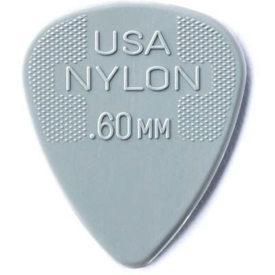 Plektrum Dunlop Nylon Standard 0,60mm (12Stck) Plek Pick NEU