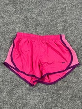 Nike Dri Fit Athletic Shorts Girls Small Pink Elastic Waist Running Training