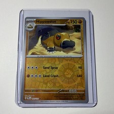 Pokémon Hippowdon Sv: Prismatic Evolutions 053/131 Stage 1 150 HP Reverse Holo