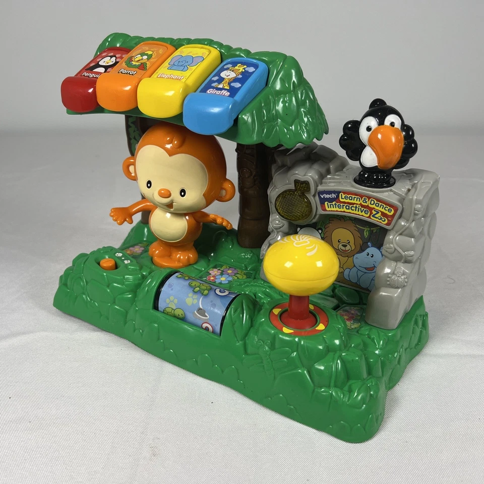 Vtech Aprende y Baila Mono Zoológico Interactivo 40+ canciones y sonidos.  Bebé probado Foto 2 de 4