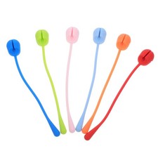 16 Pcs Silicone Cable Ties Cord Wraps Cable Organizers Cord Straps for Desk