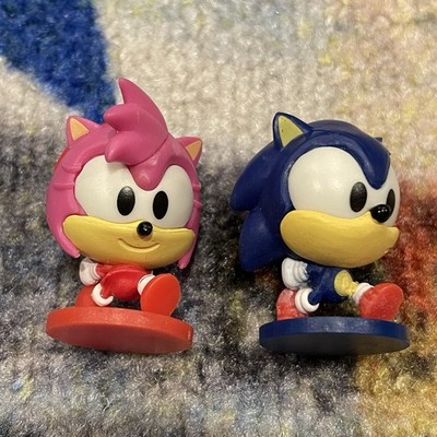 Sonic The Hedgehog SONIC & AMY Mini Figure Set 1  Used Super Teams
