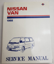 1988 Nissan Van Service Manual OEM Model C-22 Series 1987 Nissan Motor Company