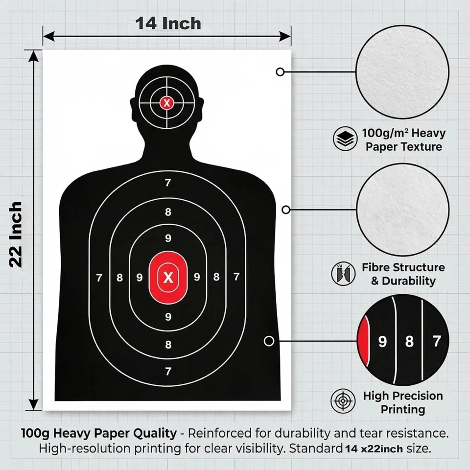 Shooting Target, Targets for Pistol Shooting Targets for the Range ...
