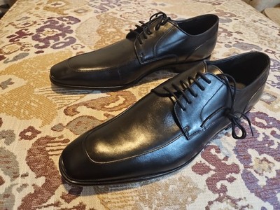 Hugo Boss Men's Vero Cuoio Black Leather Derby Dress Shoes US Size 10.5