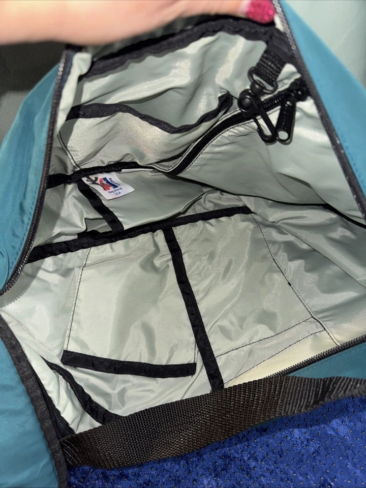 Bolsa Ameribag LL Bean Green Microfibra Espalda Saludable Años 90 Foto 3 de 3