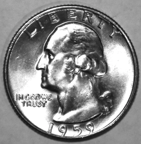 1959-D Washington Quarter - BU - #8024D - FREE SHIPPING