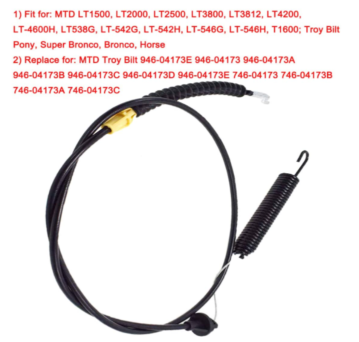 For Craftsman Riding Mower Blade Engage Cable 94604173E 94604173B eBay