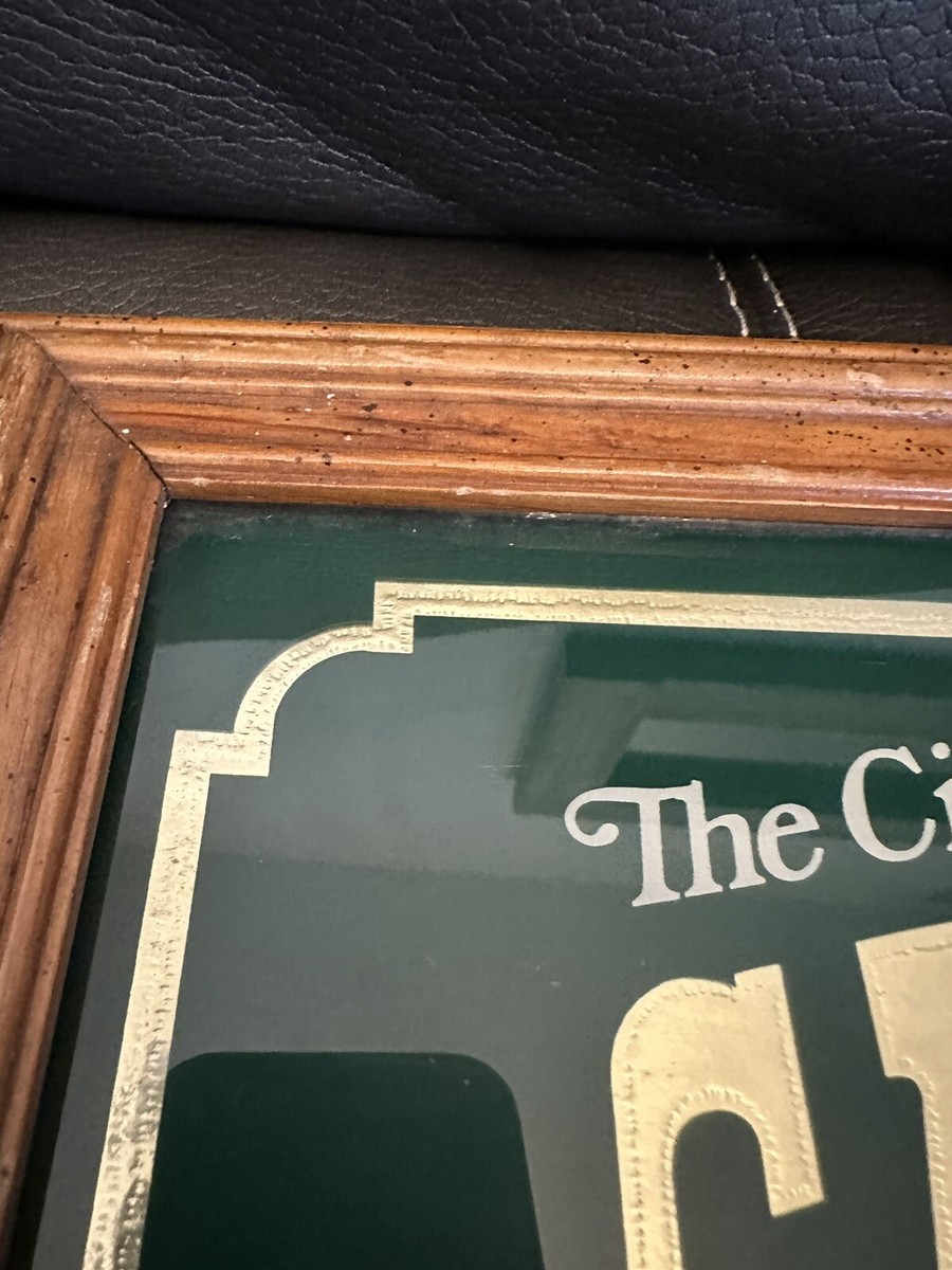 Vintage California Cooler Wine Bar Sign Mirror Beer Sign Framed 19