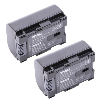 vhbw 3x batteria compatibile con JVC GZ-HM50, GZ-HM450, GZ-HM445, GZ-HM446 videocamera camcorder (1200mAh, 3,6V, Li-Ion) con infochip