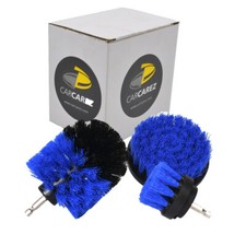 3pcs Car Wash Brush Hard Bristle Drill Auto Detailing Cleaning Tools Nylon Blue 3pcs Car Wash Brush Hard Bristle Drill Auto Detailing Cleaning Tools Nylon Blue