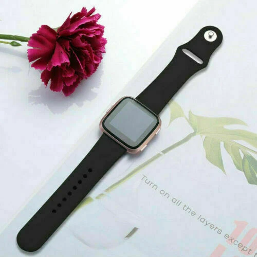 Correa deportiva de silicona para Fitbit Versa 2/1/Lite correa de reloj de goma suave Foto 4 de 4