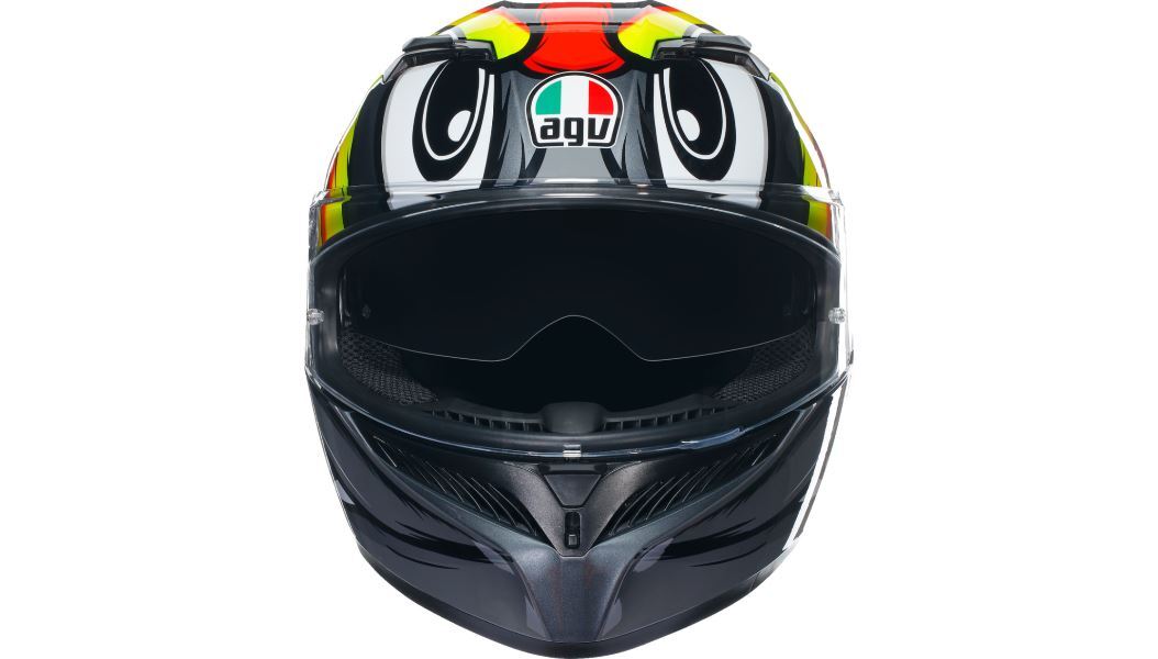 AGV K3 Birdy 2.0 Grey/Yellow/Red Helmet - Small | eBay