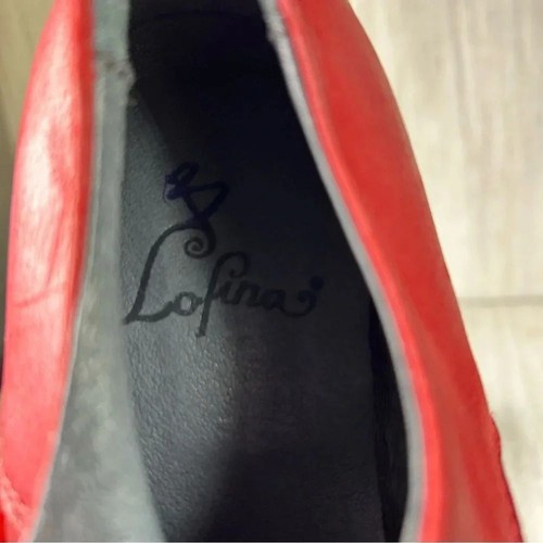 Lofina Rosso Schuhe Plateau Chunky Oxford Derby Rot Leder Schnürer EUR 41 US 10 - Bild 12 von 12
