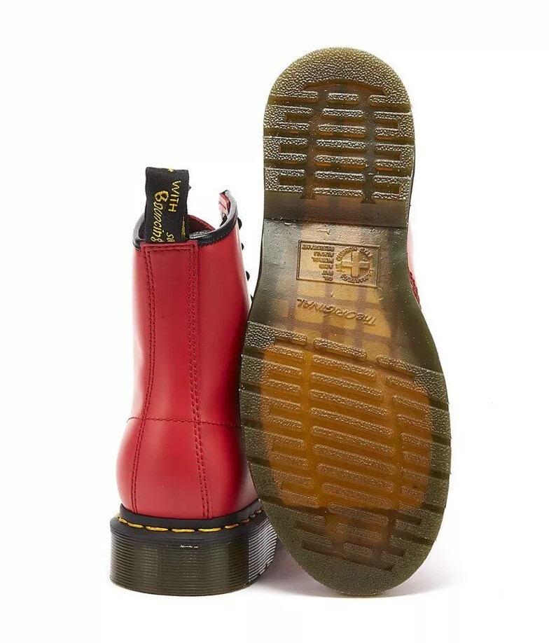 Brand New Dr. Martens 1460 Smooth Leather Satchel Red Boots Brand New Dr. Martens 1460 Smooth Leather Satchel Red Boots