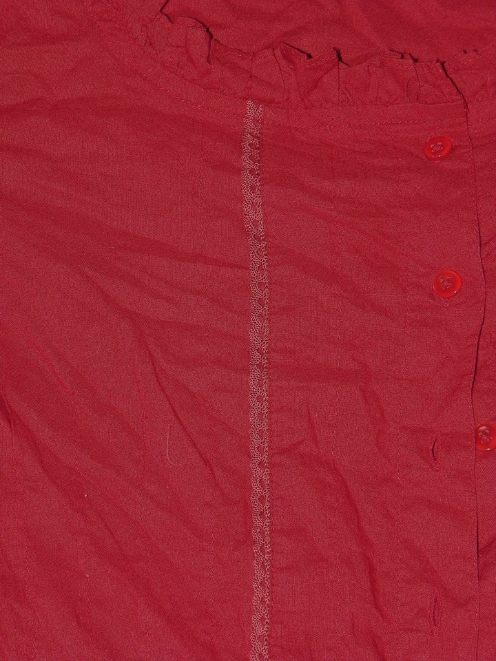 NWT Womens Juniors QUIZZ Ruby Red BLOUSE Size M - Image 4 of 4