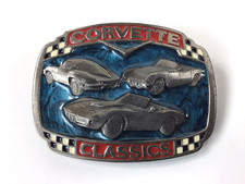 Vintage Corvette Classics Belt Buckle American Buckles Co. 1988