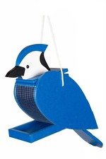 Bird Shaped Polyvinyl Bird Feeder Blue Jay - Amish Made in USA