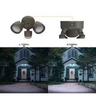 Commercial Electric Dusk Dawn Sensor Bronze Exterior Outdoor Twin Head LED Flood — photo 6