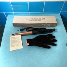 Professional Curling Iron Women  s Beauty Hair Tool New With Gloves