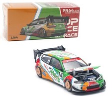 Pop Race 1:64 Honda  Civic EG6 V1.5 Pandem Metallic JACCS Diecast Car PR640128