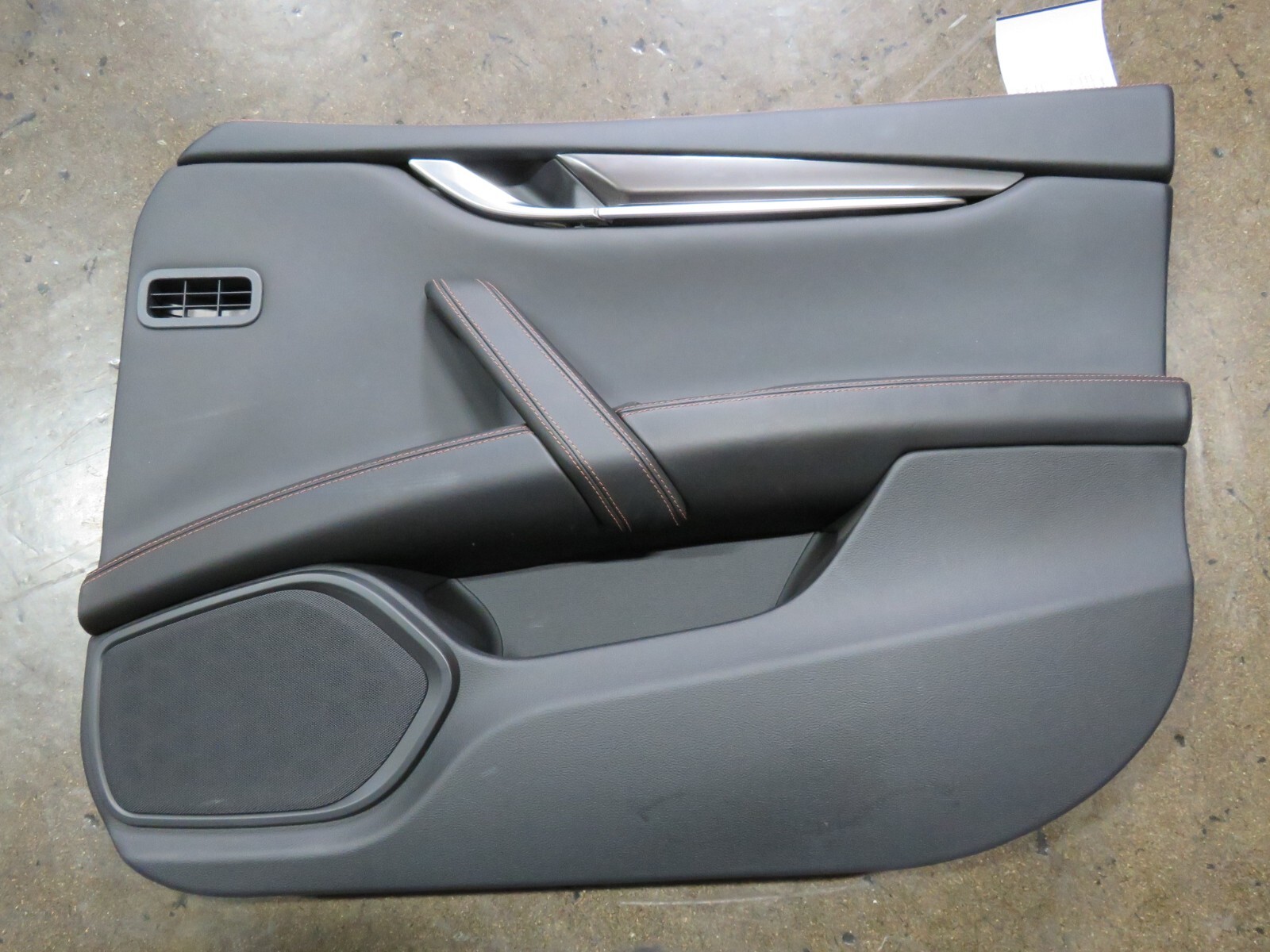 Maserati Ghibli, RH, Right, Front Door Trim Panel, Black, Used, P/N 670023437