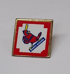 Party Rooms Cardinals Baseball Lapel Pin