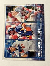 Mike Trout 2015 Topps #285 AL Home Run Leaders Nelson Cruz Chris Carter