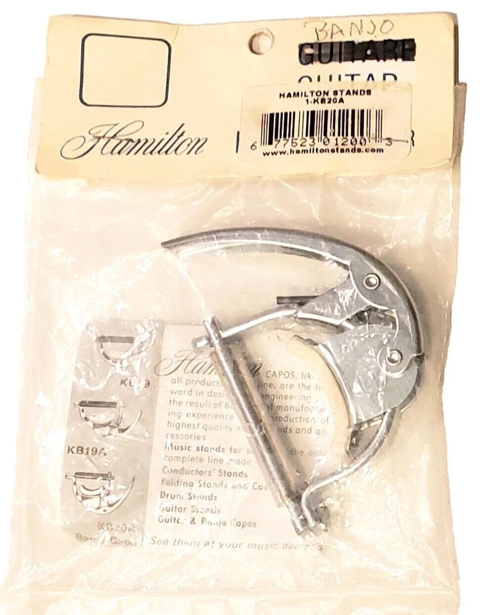 Piezas y accesorios para guitarra acústica Hamilton Bartolini