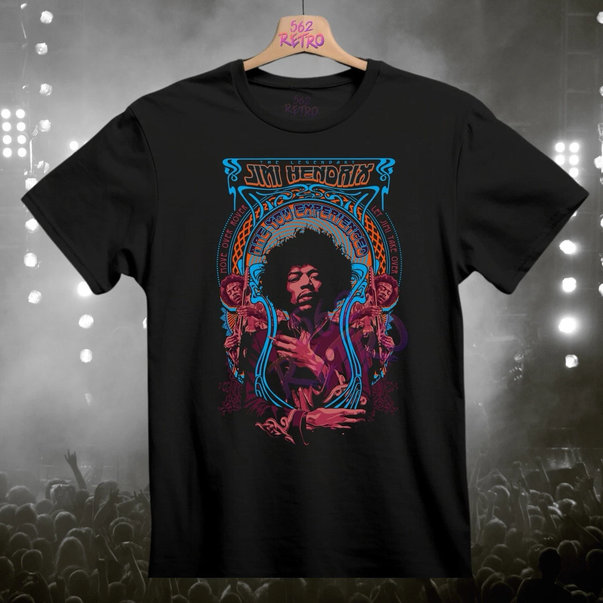 T-SHIRT JIMI HENDRIX Festival Concerto Anni 70 Maglietta Rock Motivo Woodstock * 2098 Bl EUR 17,90 - IT - Foto 12