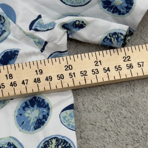 Stone Rose Button Up Collar Shirt White Fruit Print Tech Men's Small Dresswear - Picture 7 of 9
