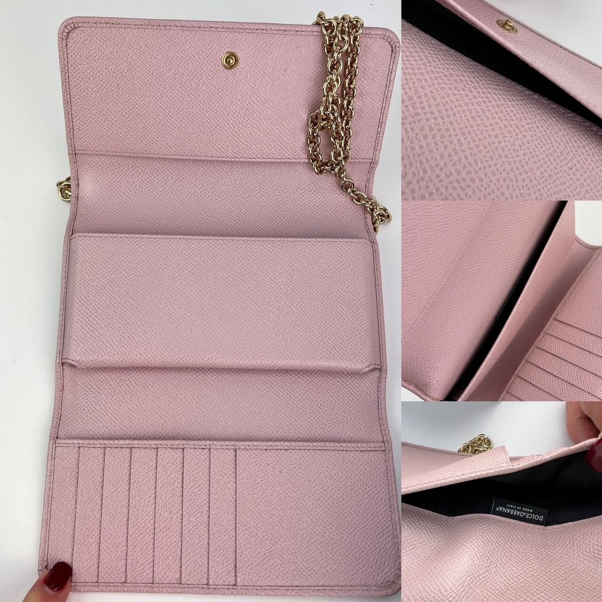 Dolce Gabbana Phone Bag St Dauphine Cartoon Pink Wallet on a