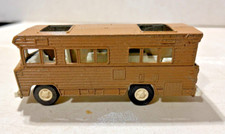VINTAGE TOOTSIE TOY "CAMPER" RV BROWN 5" WINNEBAGO LONG MADE IN USA, CLEAN