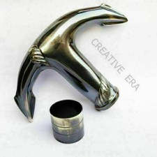 ANTIQUE BRASS SHIP ANCHOR DESIGN HEAD ONLY HANDLE FOR WOODEN WALKING CANE STICK