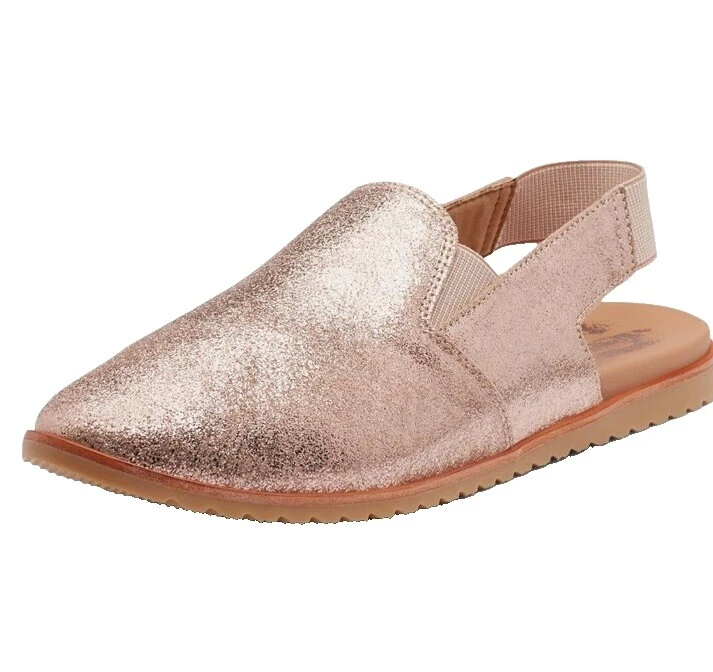 Однотонные женские туфли без каблука Sorel