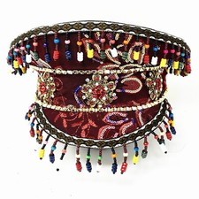 Steampunk RAVE Captain Style Luxury Women Girl Rhinestone Sequin Top Hat