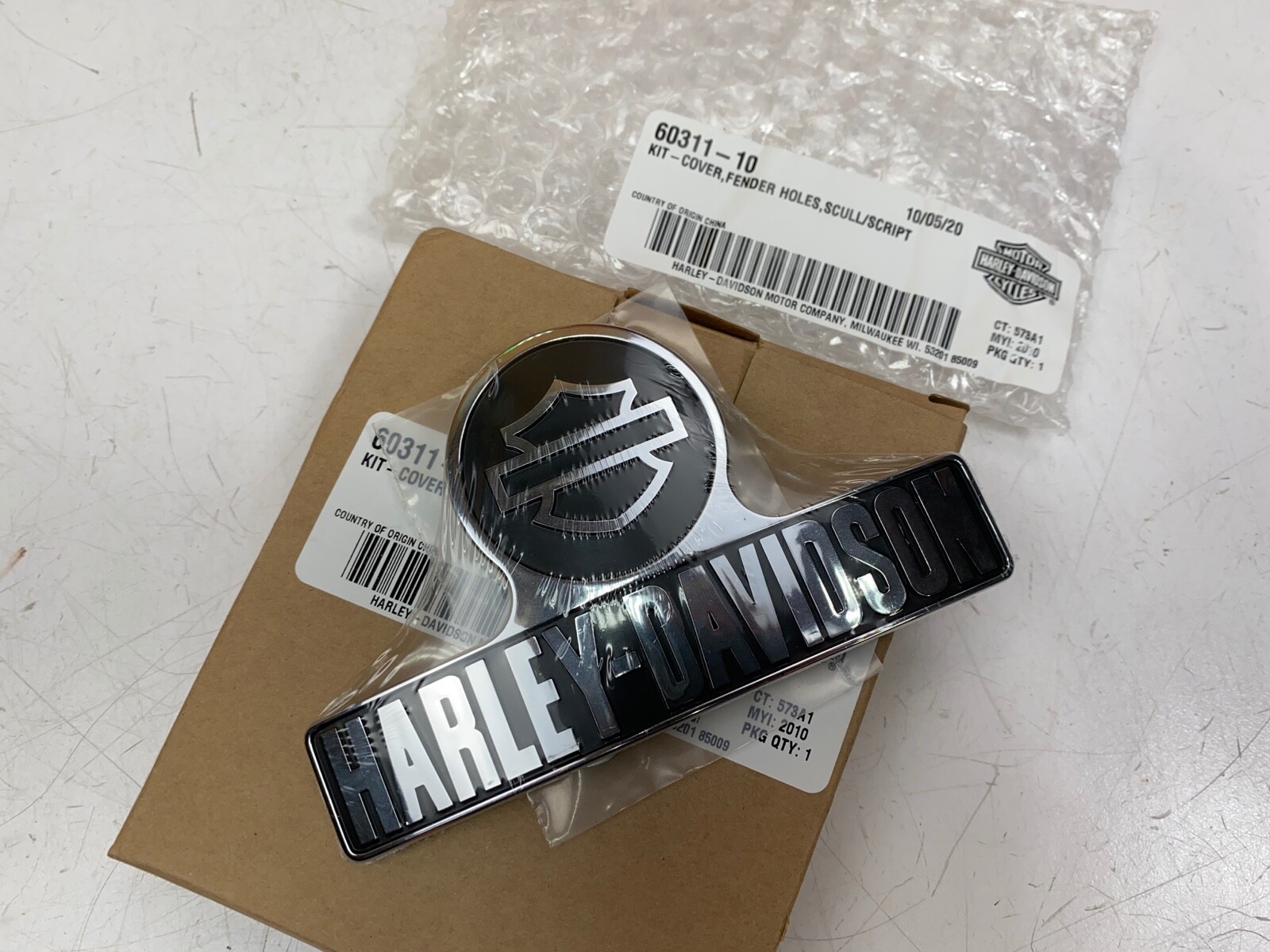 🔥Genuine Harley Davidson OEM New Fender Hole Cover Medallion Emblem🔥 eBay