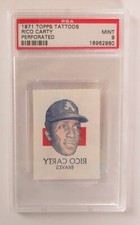 1971 Topps Tattoos PSA 9 -Mint Rico Carty