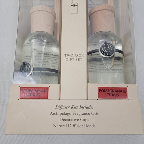 ARCHIPELAGO BOTANICALS Home Fragrance Reed Diffuser POMEGRANATE CITRUS 2 Pack - Picture 3 of 6