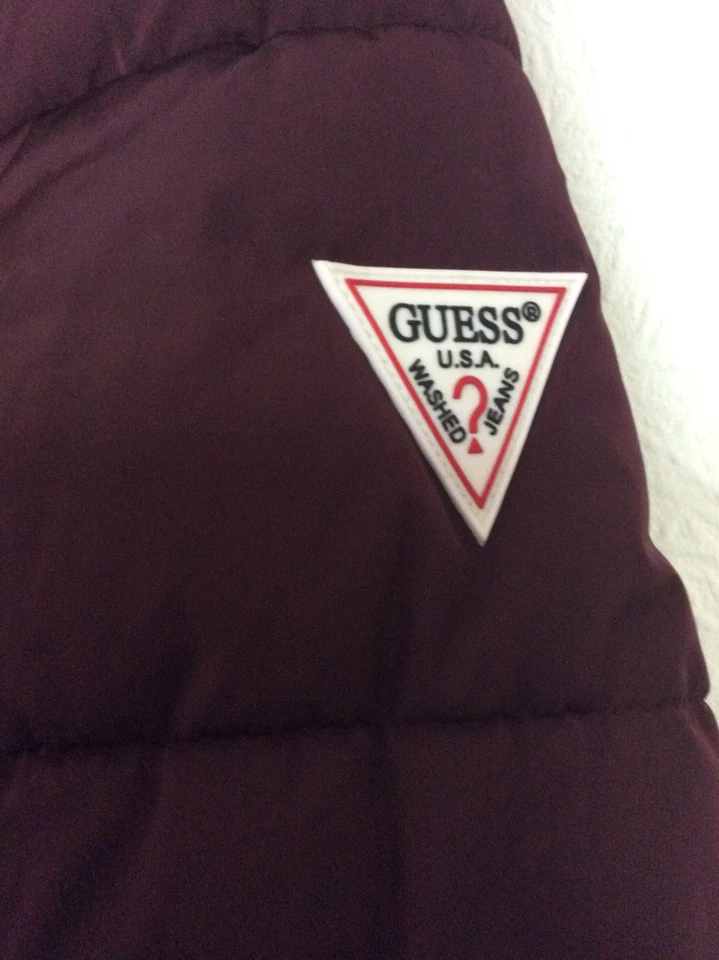 Guess Remove-able Hood Red Coat Size US XXS UK 6 Padded Winter RRP $250 C122 - Image 3 of 4