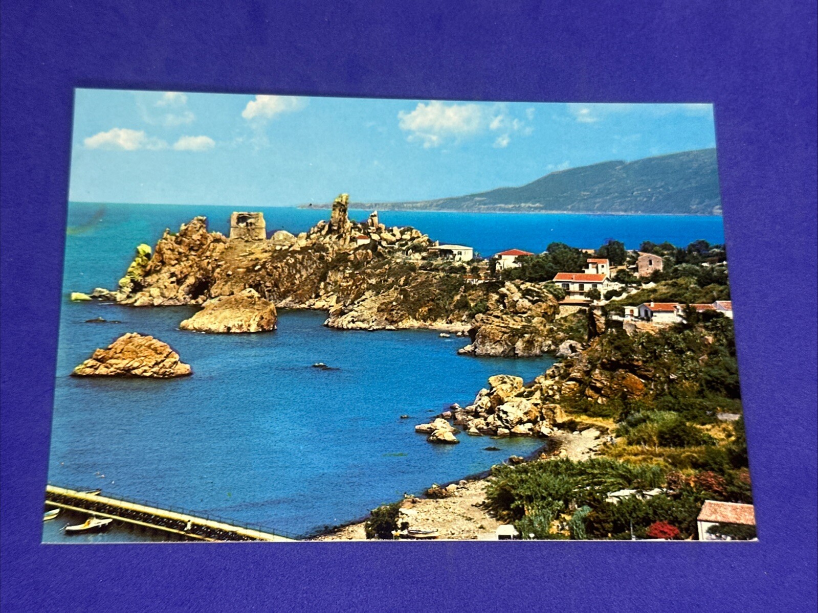 CEFALU' LA CALDURA VEDUTA Cartolina a Colori - VINTAGE POSTCARD - COLLEZIONE