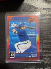 Donruss Optic 2018 Bo Bichette Rated Prospect Red Prism /99 Toronto Blue Jays