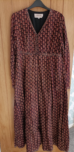 Robe De Plage Anokhi En Coton Indien Boho Caftan Bikini Courte Maxi