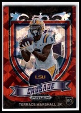 2021 Panini Prizm Draft Picks Collegiate #180 Terrace Marshall Jr. Red Ice