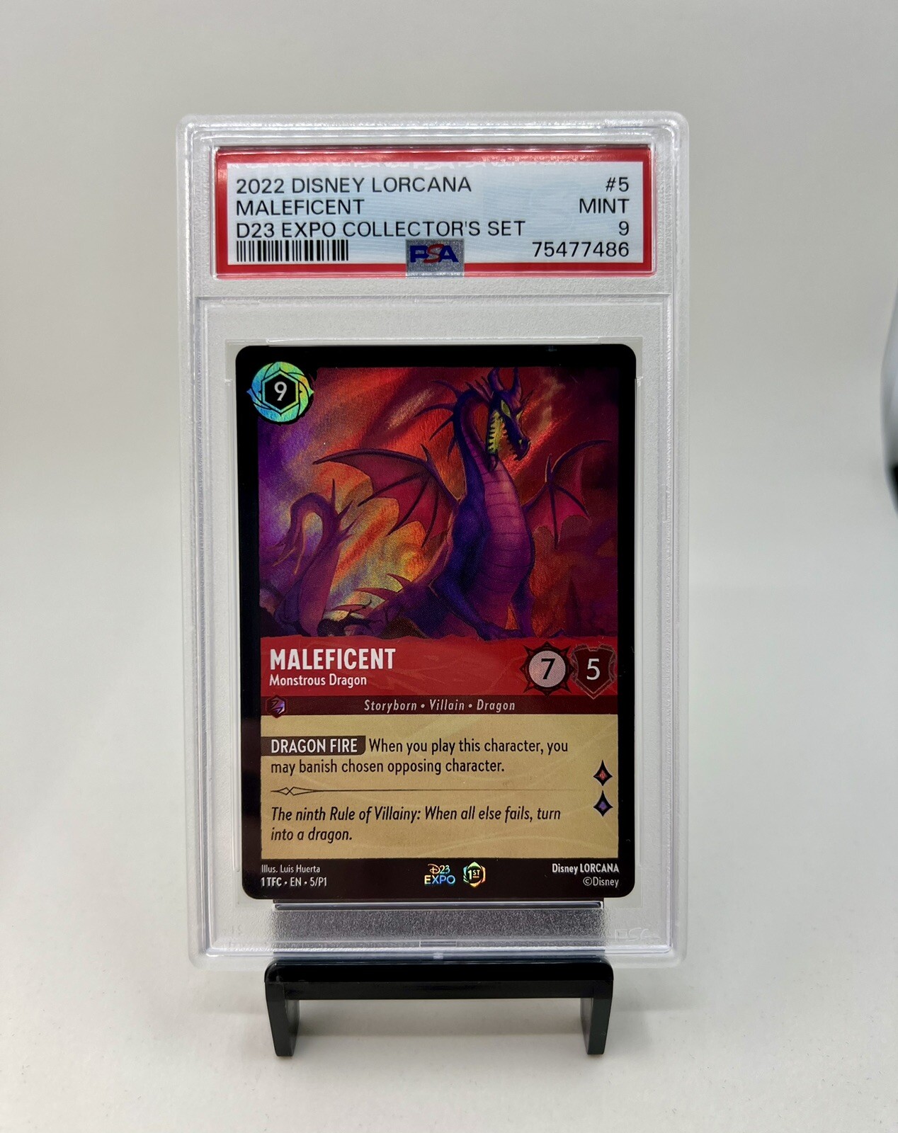 世界900枚限定 Disney LORCANA MALEFICENT ロルカナ