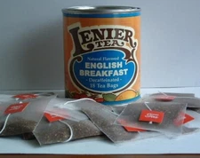 Lenier Decaf. English Breakfast  Biodegradable  Tea Bags 18 Count Tins