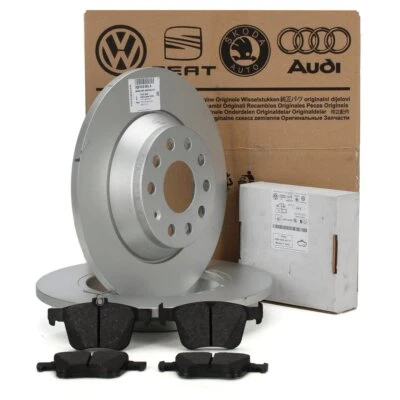 ORIGINAL AUDI VW Bremsscheiben Ø 300mm Beläge GOLF 7 PASSAT TIGUAN A3 8V hinten - Bild 1 von 3