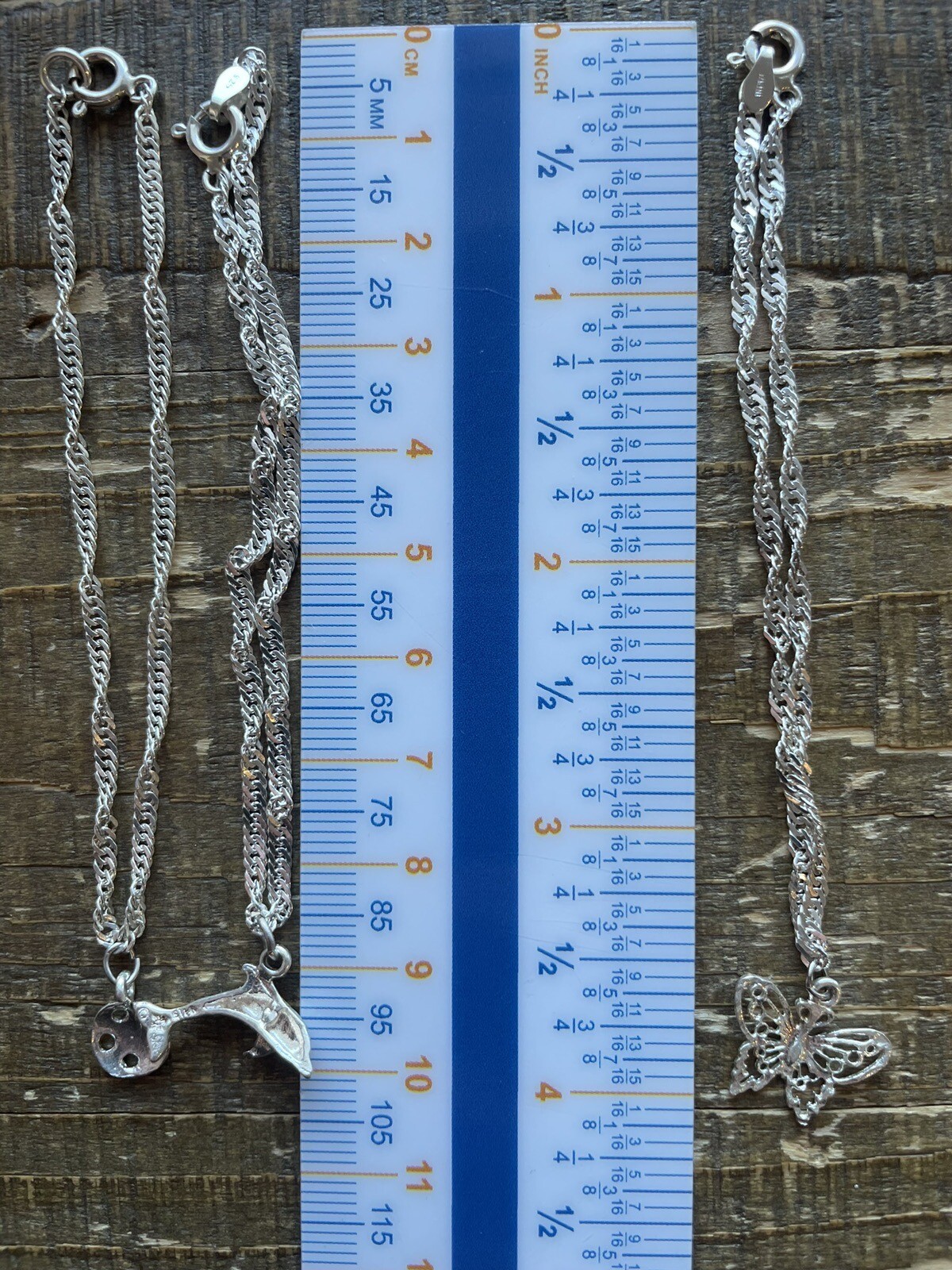 Lot Stackable Sterling Silver Single Charm Bracel… - image 4