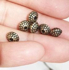 30 Rondelle spacer beads 7x4.5mm, metal spacer beads - available in 4 colors
