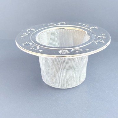 Stainless Steel Tea Strainer With Sun Moon Star Cut Outs 3.75'' x 2'' For Mug Cups